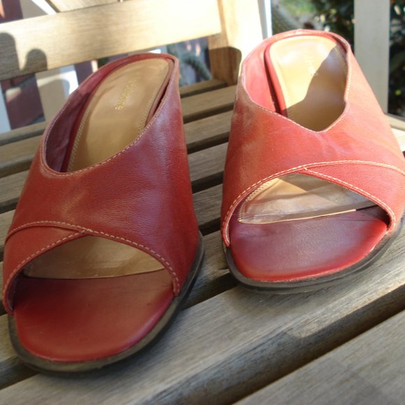 LIZ CLAIBORNE LADY SANDALS LEATHER SZ. 10 WITH BOX - Picture 7 of 12